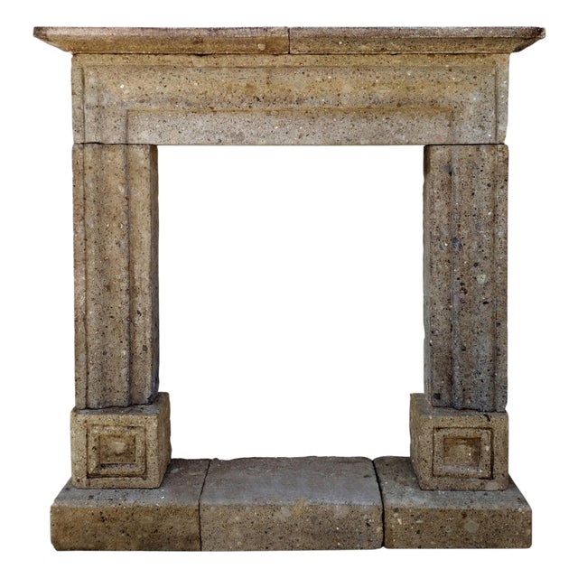 Salvatore-Rosa Peperino Fireplace, Early 20th Century For Sale
