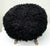 Delightful “faux mongolian lamb” upholstered round ottoman or stool, with carved and hand-finished “sheep” legs and 14k...