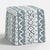 Not Yet Made - Made To Order Dyer Skirted Storage Ottoman in Linny Ikat Slate For Sale - Image 5 of 5