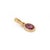 VR Jewels Minimalist Pink Sapphire Oval Bezel Set Pendant in 14k Yellow Gold For Sale - Image 4 of 15