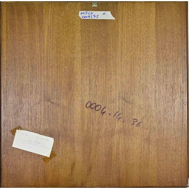 Sebastiano Sanguigni, Woman and Cards, Oil Painting, 2000s For Sale - Image 4 of 5