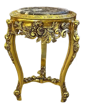 Side Table Marble Topped French Style