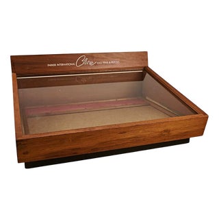 Wooden Cabinet with Lockable Door from Parker International For Sale