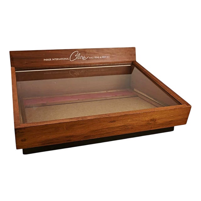 Wooden Cabinet with Lockable Door from Parker International For Sale