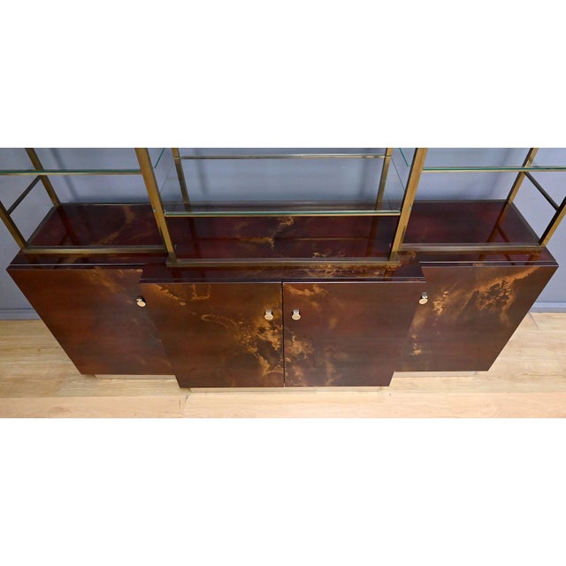 Lacquered Bookcase attributed to Guy Lefèvre for Maison Jansen, 1970s For Sale - Image 12 of 18