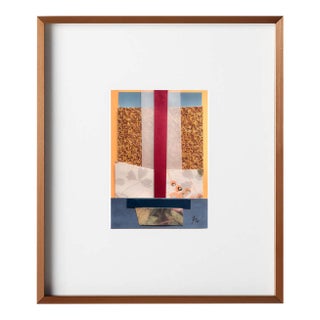 "Into the Sun 5" Original Mixed-Media Collage on Paper by Zac Woodiel For Sale