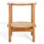 Tan Karyna Rattan & Glass Accent Table With Shelf in Clear / Natural For Sale - Image 8 of 8