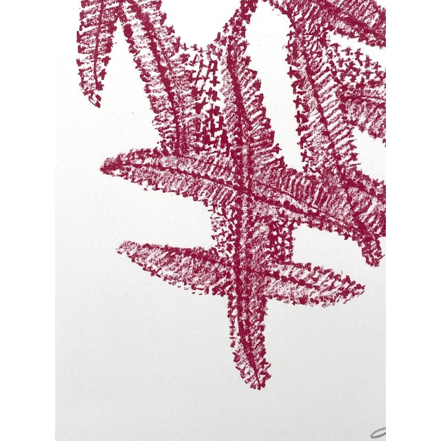 Mark Tobey, Composition in Red, 1972, Color Lithograph on Paper, Framed For Sale - Image 3 of 12