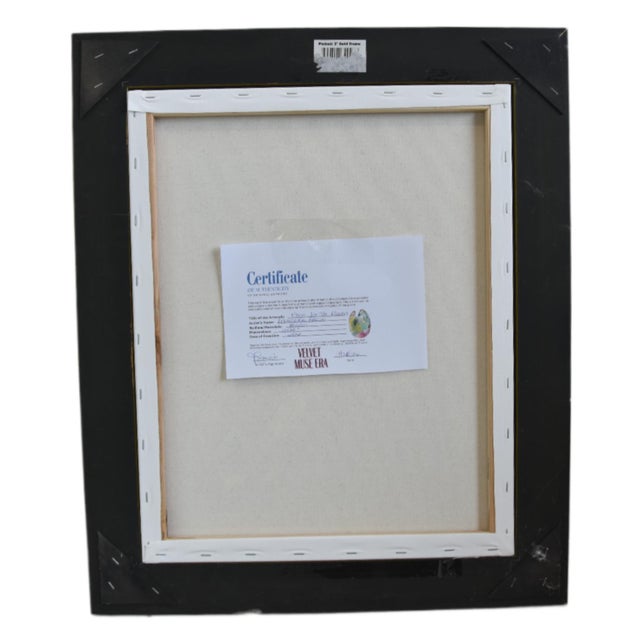 Bold Impressionist Expressionist Horse Painting Including the Antiqued Gold Frame For Sale - Image 4 of 5