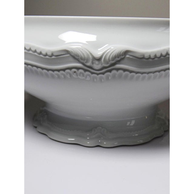 White White Porcelain Soup or Vegetable Dish attributed Barnardaud for Limoges, 1950s For Sale - Image 8 of 15
