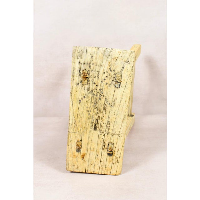 Rustic Vintage Rustic Stool in Elm For Sale - Image 3 of 5