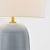 Transitional Hable by Visual Comfort Studio Fanny Slim Table Lamp in Frosted Anglia Blue For Sale - Image 3 of 6