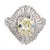 Contemporary Vintage Gia 1.80 Carat Old Mine Cut Diamond Platinum Ballerina Ring, Size 6 For Sale - Image 3 of 6