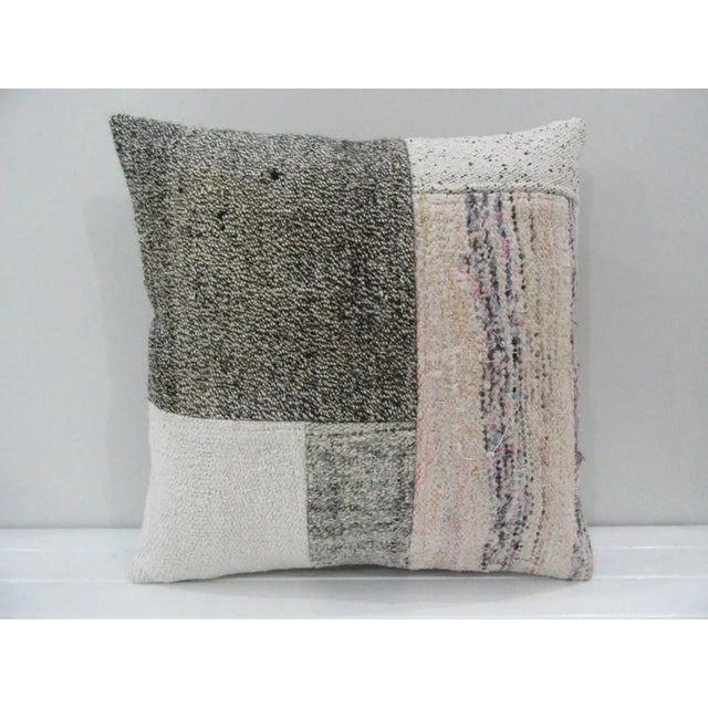 Handmade Patchwork Turkish Kilim Pillow Cover For Sale - Image 4 of 4