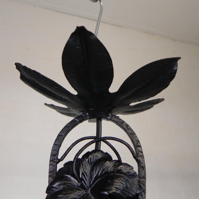 1930s Art Deco Pendant Lamp with Hexagonal Glass Shade, 1930s For Sale - Image 5 of 16