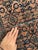 Persian 1940s Coral & Glowinng Blush with Indigo & Army Green Runner Rug 2.8 x 19.7 For Sale - Image 3 of 12