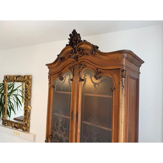 Brown Baroque Altar Cabinet in Oak For Sale - Image 8 of 16