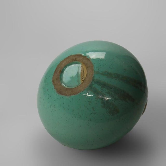 Antique Fulper Arts & Crafts Bulbous Two Handled Pottery Vase C1920 For Sale - Image 6 of 7