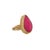 Pink Gemstone Gold Pear Ring, Size 5 For Sale In Miami - Image 6 of 7