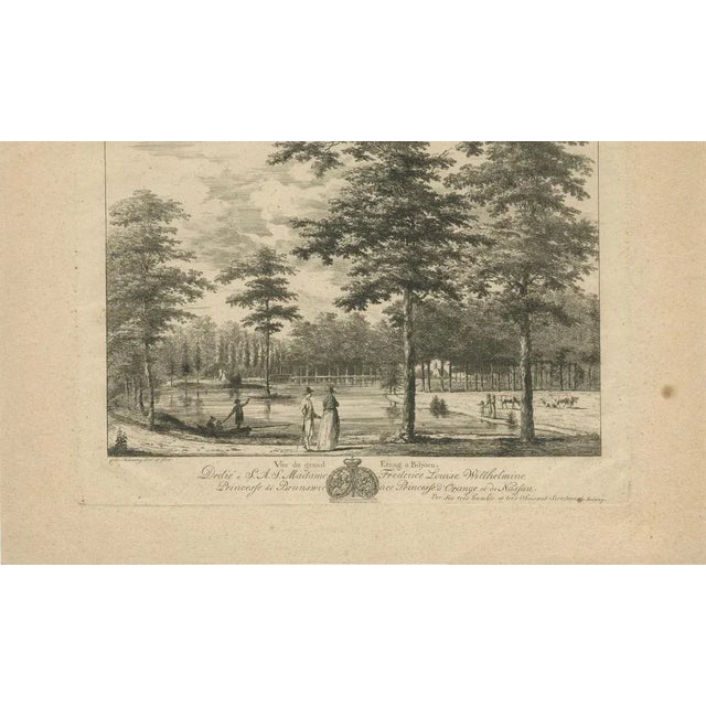 Paper Boving, Grand Pond at Biljoen, Dedicated to Princess Wilhelmina, 1790, Print For Sale - Image 7 of 10