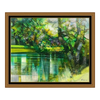 Mid 20th Century Etang en Normandie, Camille Hilaire For Sale