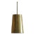 Vintage Brass Pendant Light with Perforated Trim For Sale