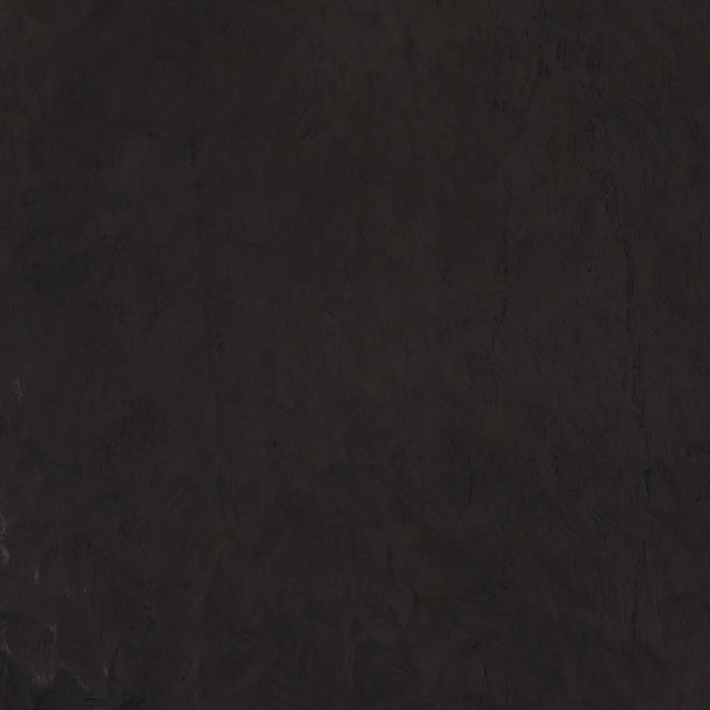 Modern Black Chiseled Wood Side Table For Sale - Image 4 of 5