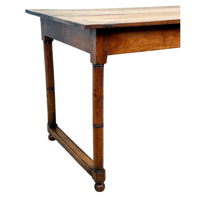 Wood French Provincial Fruitwood Farmhouse Table, 1850 For Sale - Image 7 of 13