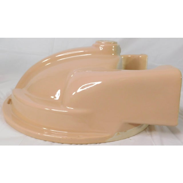 1970s Vintage Crane Vitreous China "Sun Tan" Drop-in Bathroom Sink For Sale - Image 16 of 16