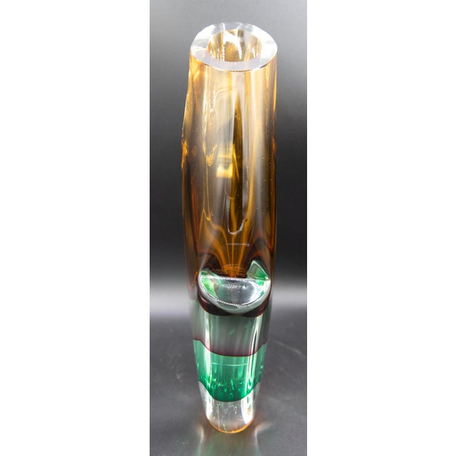 Silvano Signoretto Murano Triple Sommerso Art Glass Sculpture - 14" H About the Maker Silvano Signoretto (1948–2021) was a...