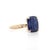 Contemporary Gia Certified 5.11 Carat Cushion Blue Sapphire 14k Yellow Gold Solitaire Ring, Size 7 For Sale - Image 3 of 10