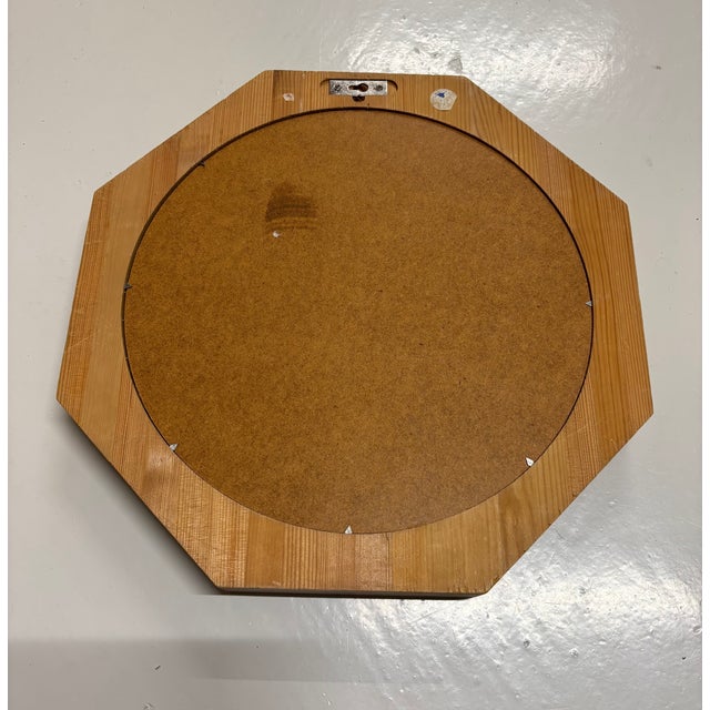 1970s Scandinavian Mirror in Pine, 1970s For Sale - Image 5 of 7