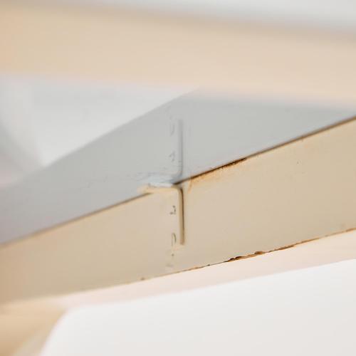 White Wood and Glass Coffee Table, 1970s For Sale - Image 8 of 13