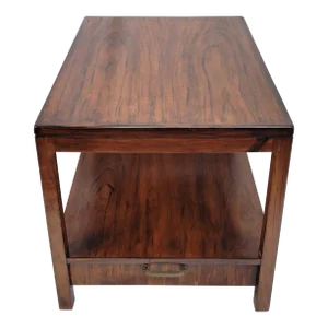 1950s Mid-Century American Walnut Coffee Table With Single Drawer