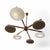 Ceiling lamp by the distinguished Italian designer Angelo Lelli from the 20th century. It has a central golden brass...