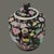 Late 20th Century Vintage Famille Noire Jingdezhen China Millefleur Painted Enamel Tea Pot For Sale - Image 5 of 11
