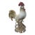 Italian Figurative, Mid Century, One of a Kind XL Handcrafted ,Hand Painted , Ceramic ,Porcelain ,Tin Glaze Rooster For Sale