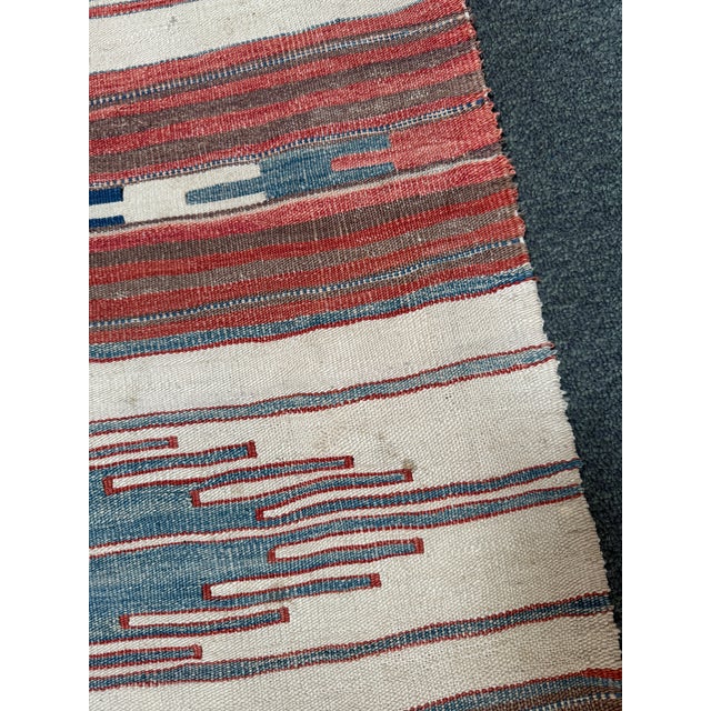 6ft 4in × 10ft Handwoven Kilim-Style Flatweave Area Rug, Vintage For Sale - Image 9 of 12