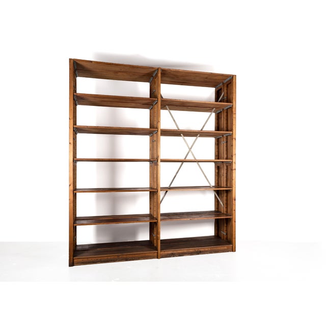 Bauhaus Large Modular Pine Wall Unit, 1920s For Sale - Image 3 of 18