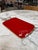 Wood Arlecchino Milano Red Serving Tray With Brass Handles For Sale - Image 7 of 9