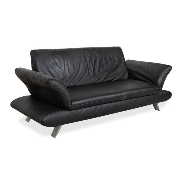 Rossini 2-Seater Sofa in Black Leather from Koinor For Sale - Image 5 of 16