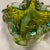 Murano Style Hand Blown Green With Blue Ashtray For Sale - Image 12 of 12