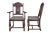 Renaissance 5 Antique Bernhardt English Jacobean Style Carved Oak Dining Room Chairs For Sale - Image 3 of 12