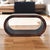 Wood Walnut-Finish Mango Wood Curved Coffee Table For Sale - Image 7 of 8