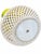Made in Spain, this ceramic centerpiece features a stacked arrangement of yellow fruit with green accents in a white...