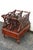 Victorian Late 1800s Heavy Carved Newspaper Stand Magazine Rack 6090 For Sale - Image 9 of 15