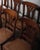 Late 20th Century Set of Eight Neoclassical Style Cherry Dining Chairs With Cane Seats and Saber Legs For Sale - Image 4 of 7
