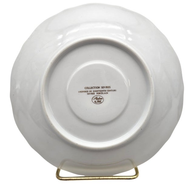 Late 20th Century Andrea by Sadek “Collection Sèvres” Pink Floral Gilt Tea Cup & Saucer For Sale - Image 13 of 14