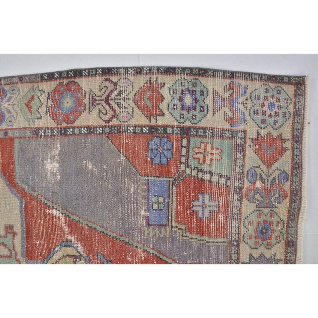 1950s Organic Modern Jewel Tone Rug For Sale - Image 10 of 10