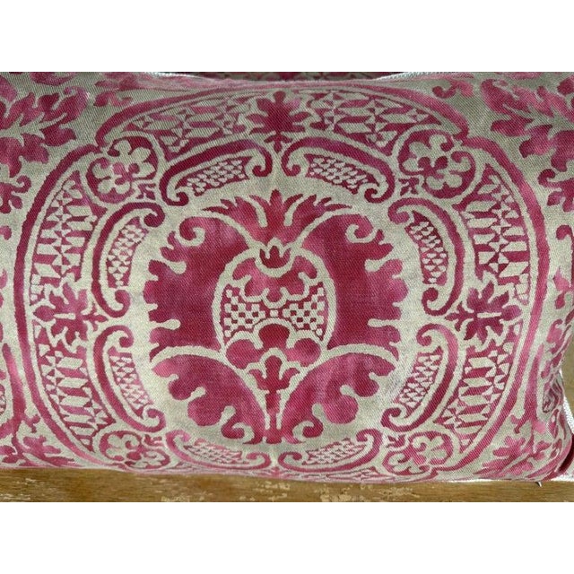 Early 21st Century Pair of Exceptional Fortuny Textile Pillows From 1940s Italian Villa Draperies For Sale - Image 5 of 8